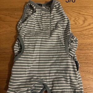 Little Bipsy Gray Striped One Piece